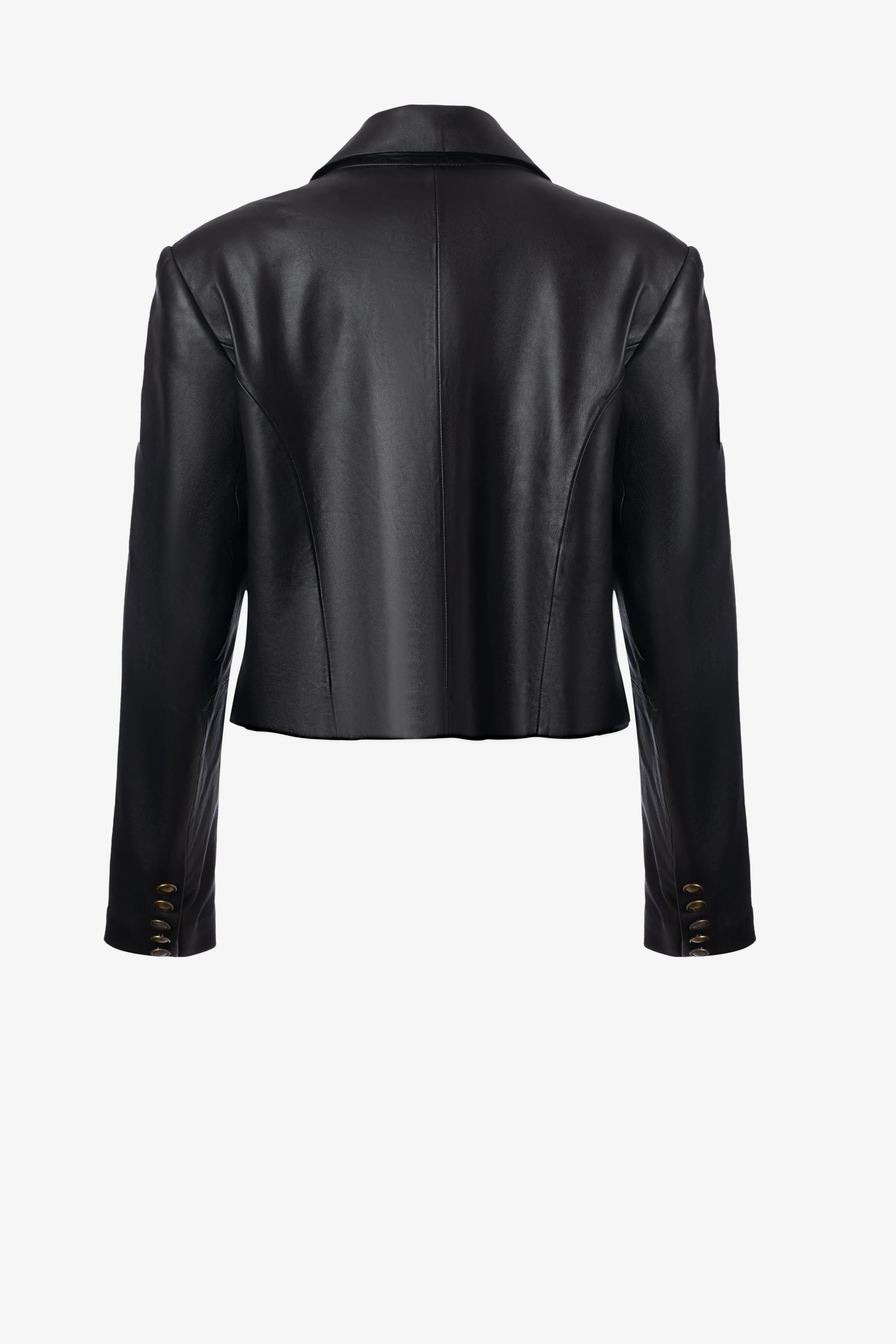 Leather Crop Jacket