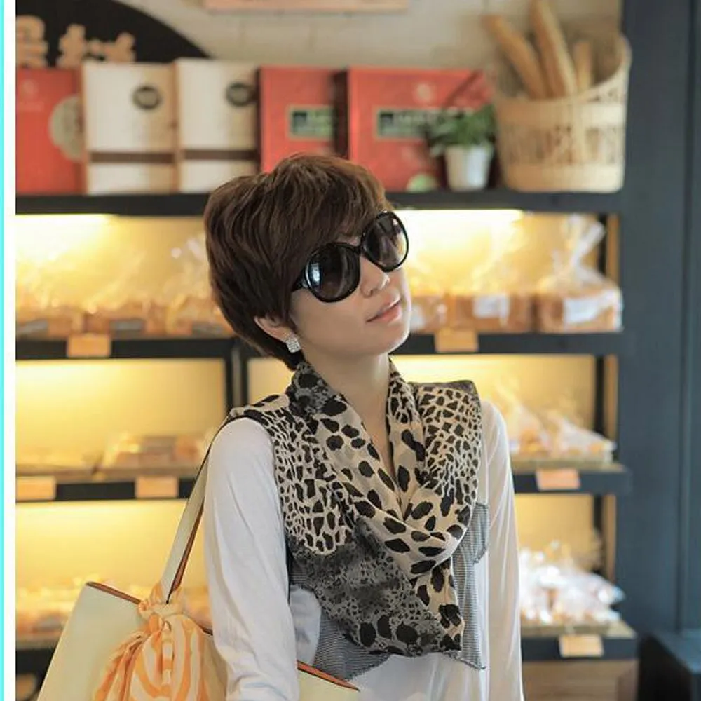 Leopard Scarf Women Multicolor Fashion Classical Printing Long Soft  Shawl Scarves Quality Long Chiffon Femme Wrap Scarf Ladies