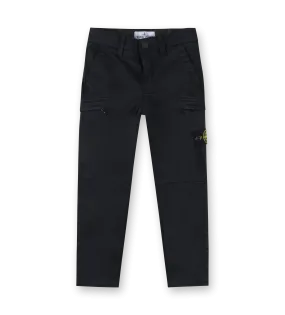 Logo-Patch Cargo Pants Navy