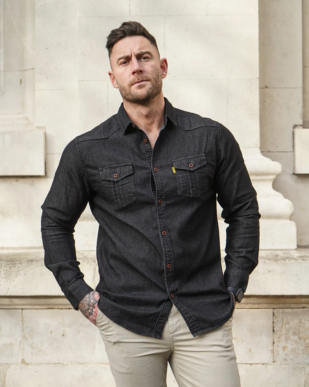 Long Sleeve Denim Shirt