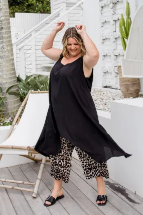 Long Tunic Top - Black