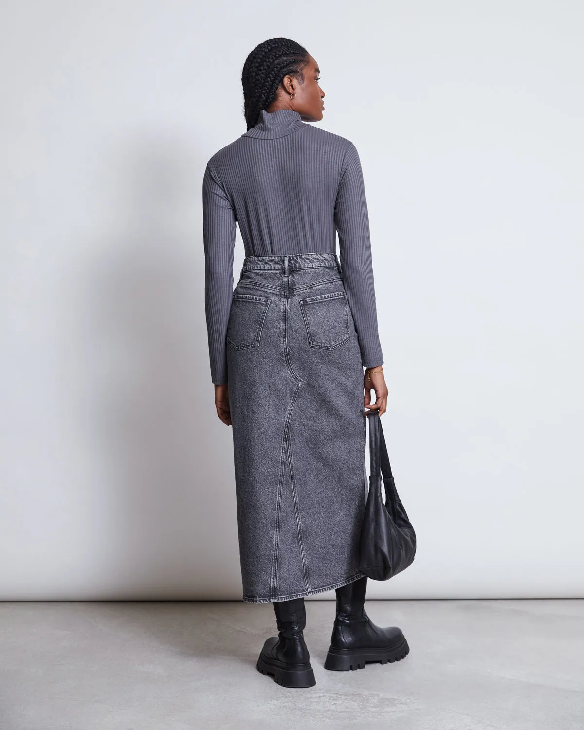 LYOCELL TURTLENECK MIO DARK GREY