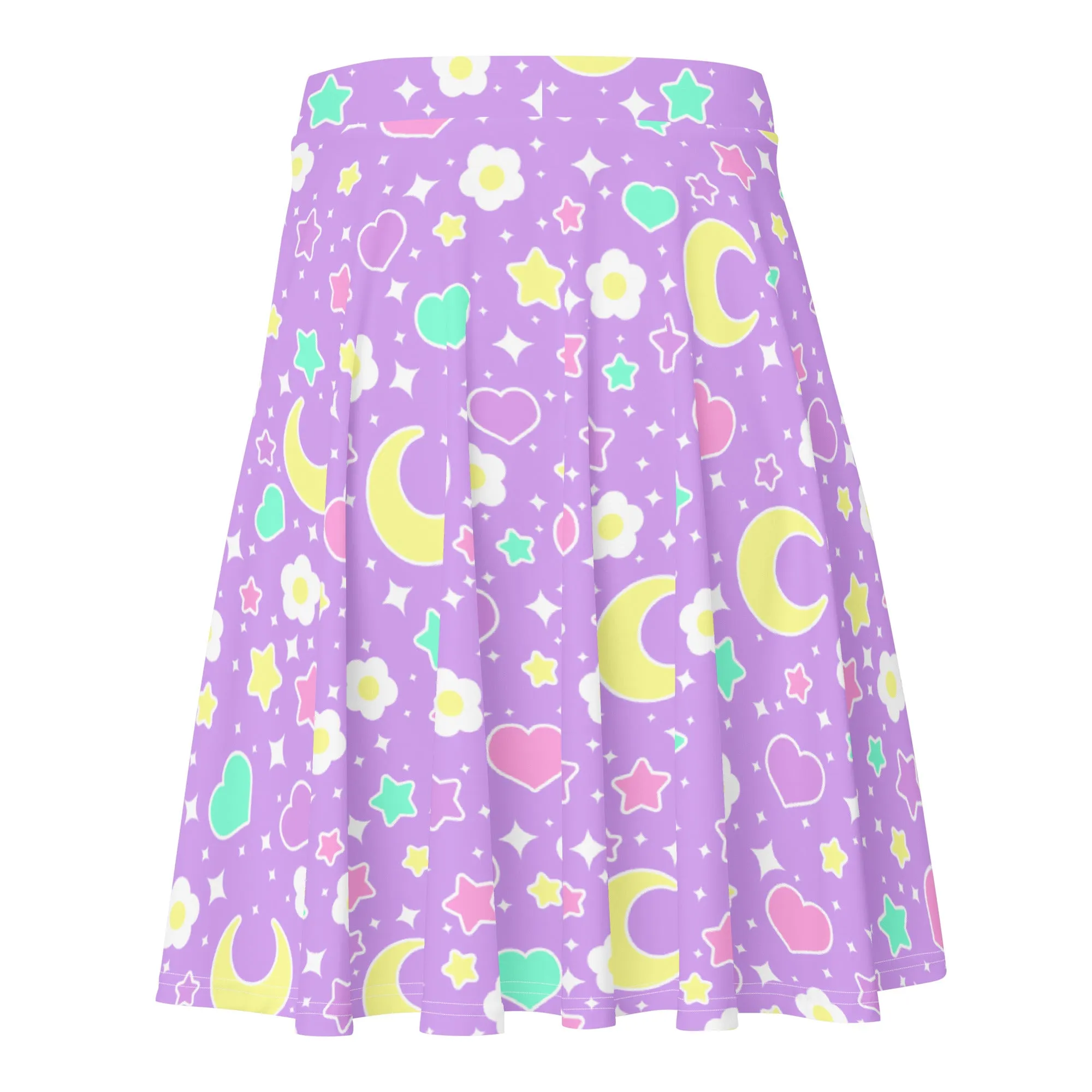 Magical Spring Purple Skater Skirt