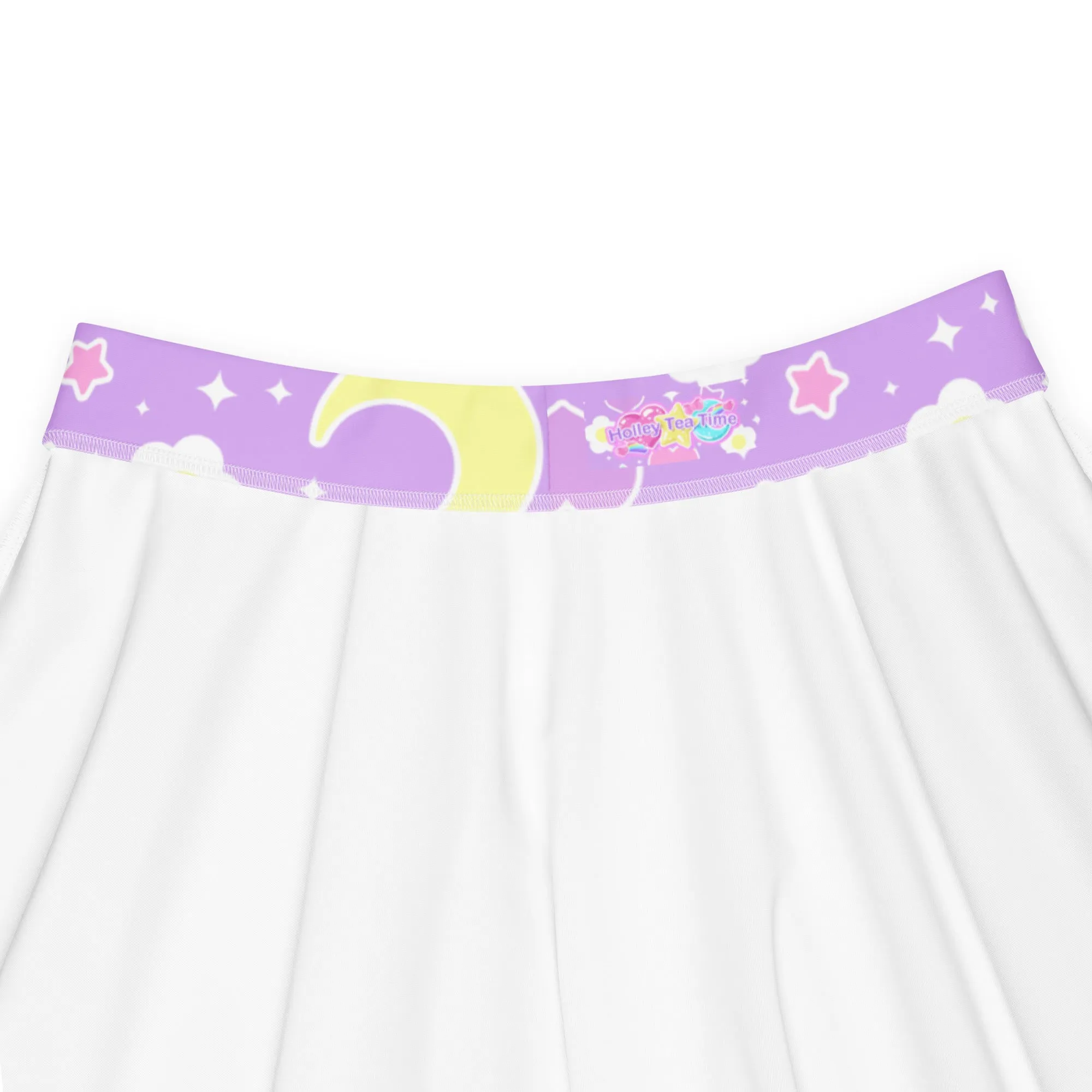 Magical Spring Purple Skater Skirt