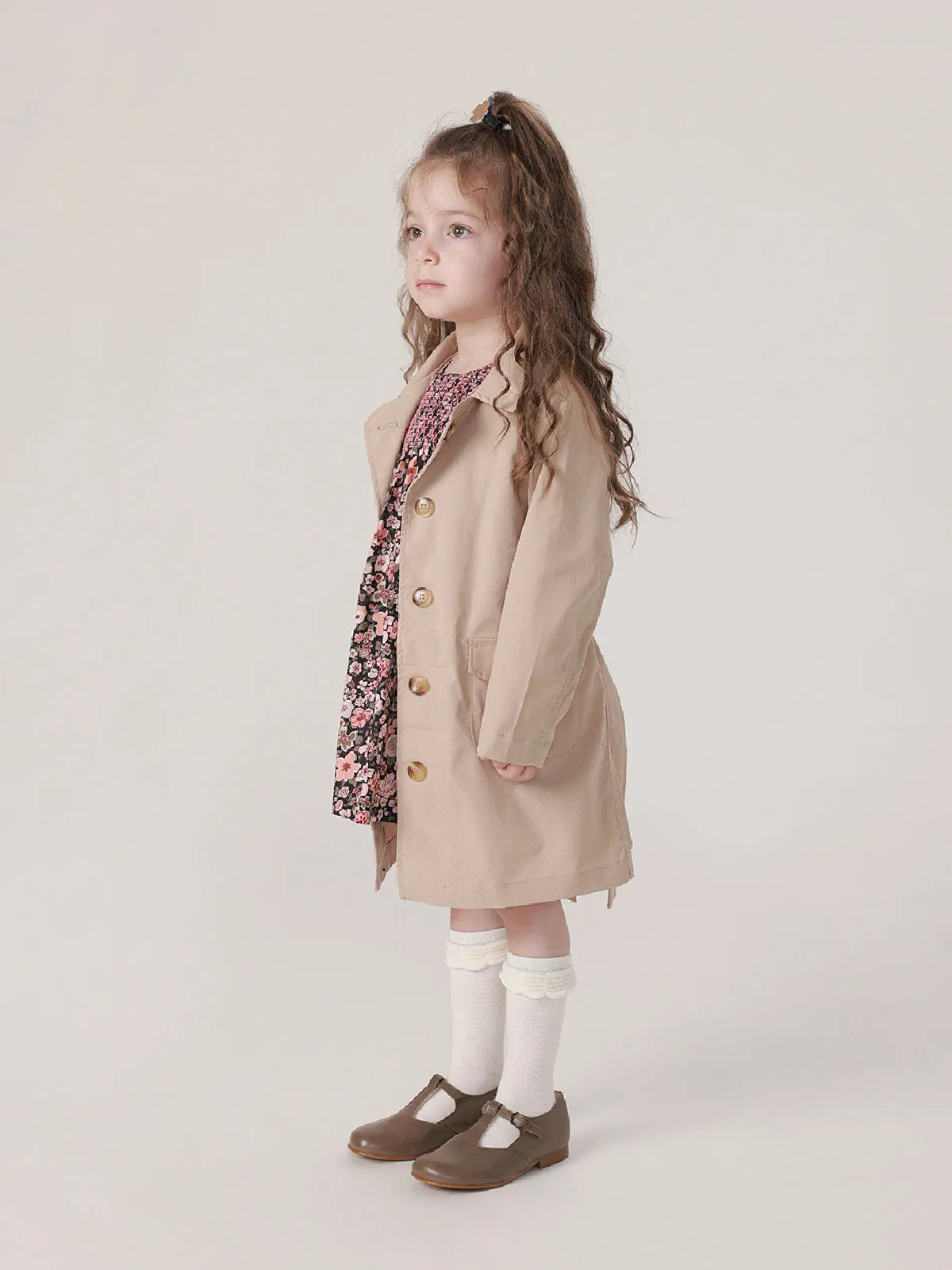 MARC & JANIE Girls Bow Trench Coat 213213