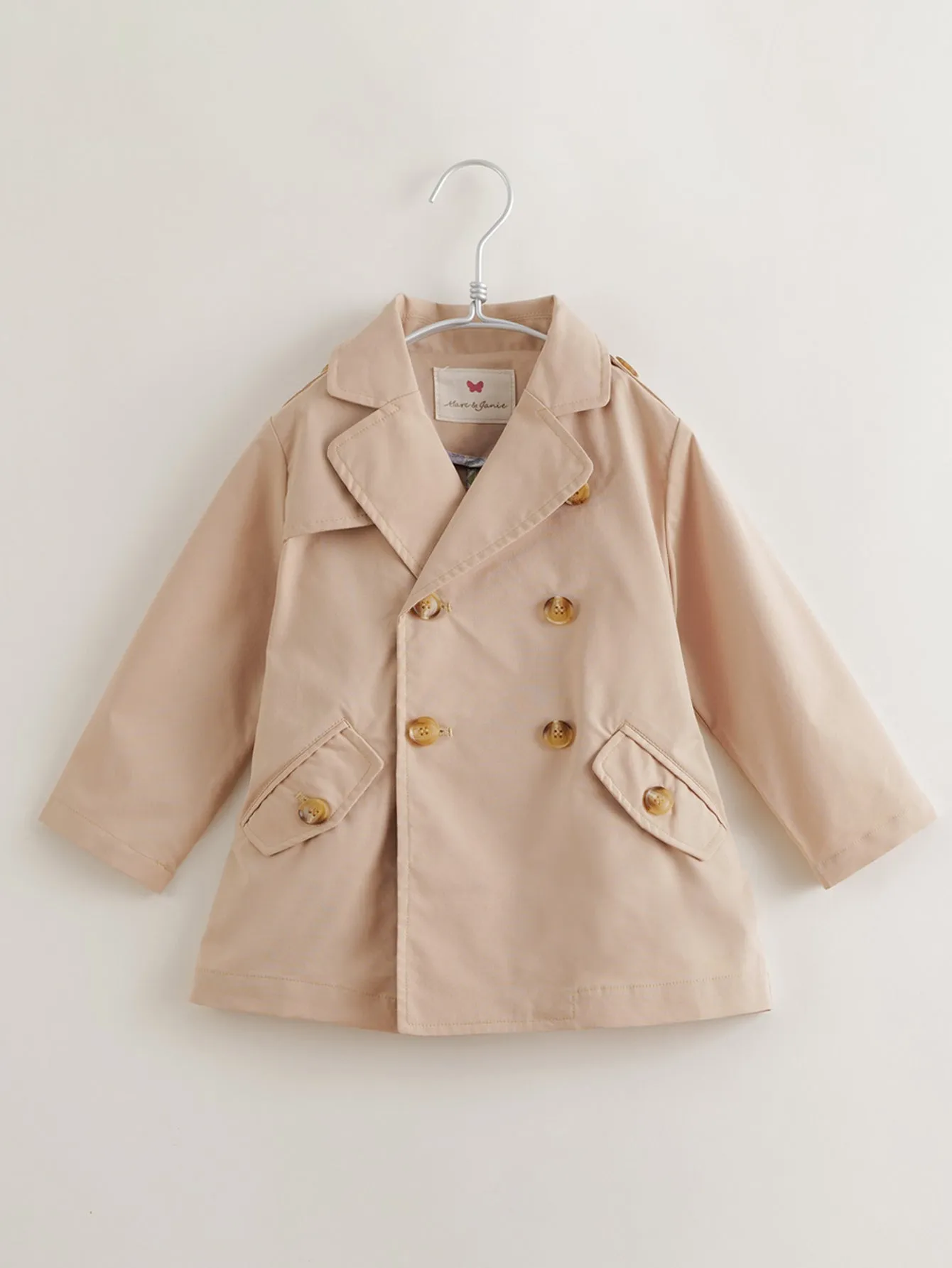 MARC & JANIE Girls Bow Trench Coat 220165