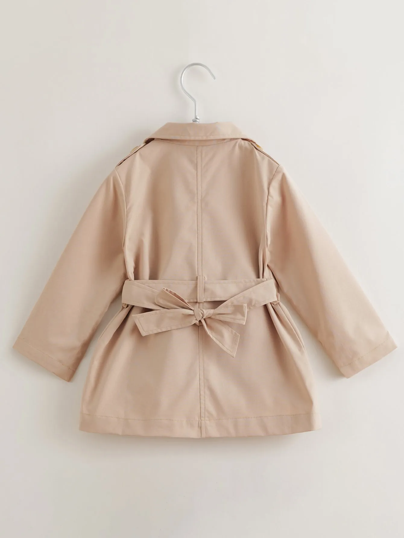 MARC & JANIE Girls Bow Trench Coat 220165