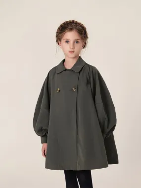 MARC & JANIE Girls Large A-line Trench Coat 231329