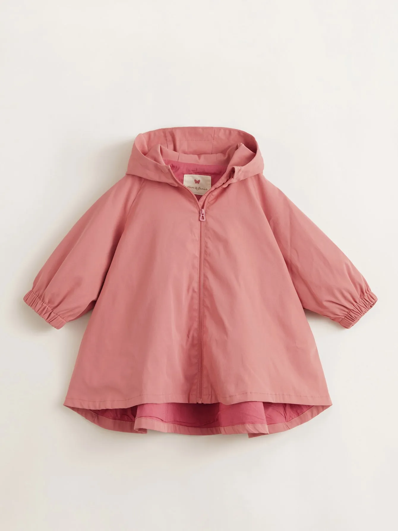 MARC & JANIE Girls Loose Large A-line Hooded Trench Coat 213320