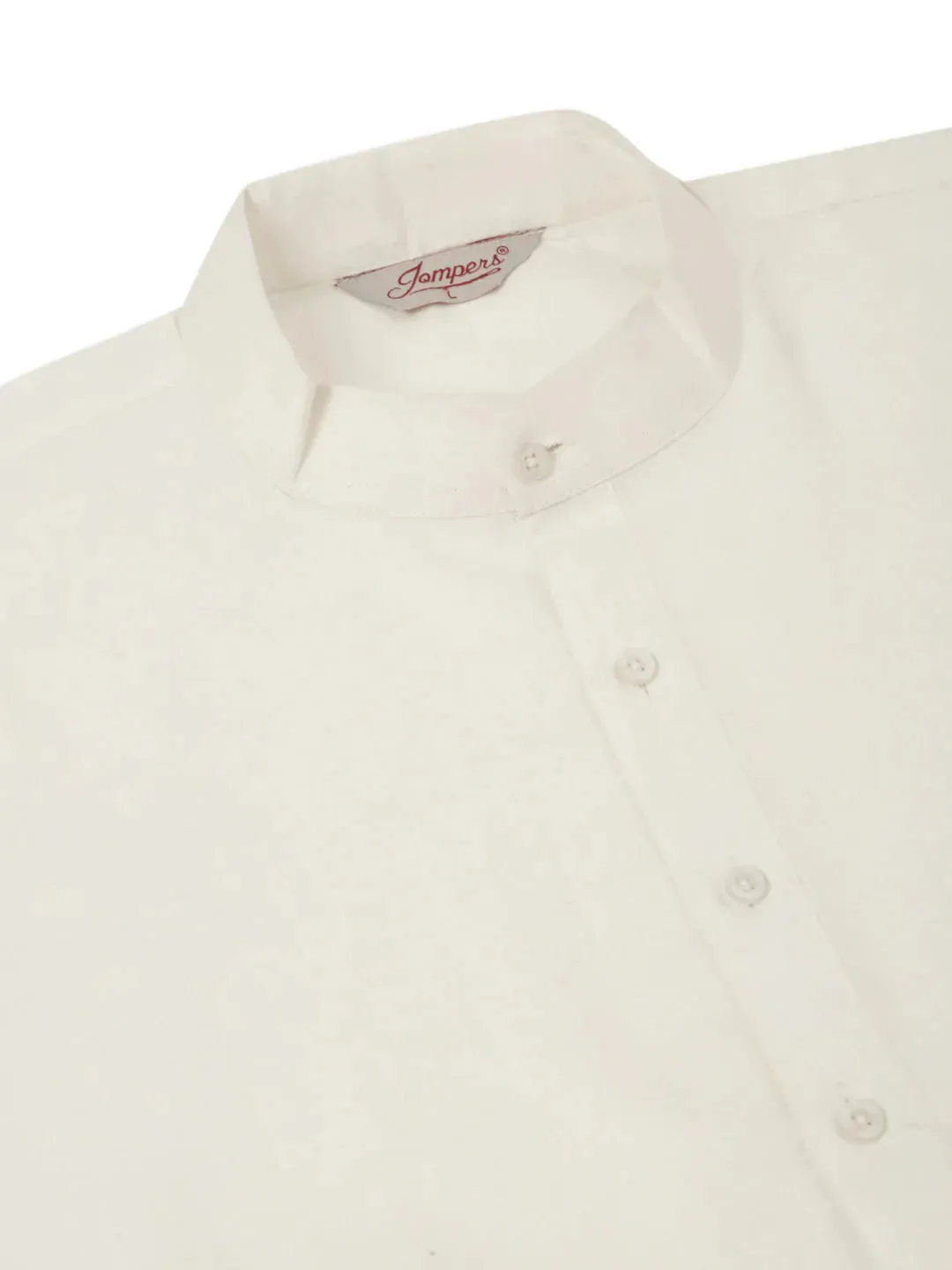 Men White Cotton Blend Kurta With Pyjamas & Yellow Embroidered Nehru Jacket