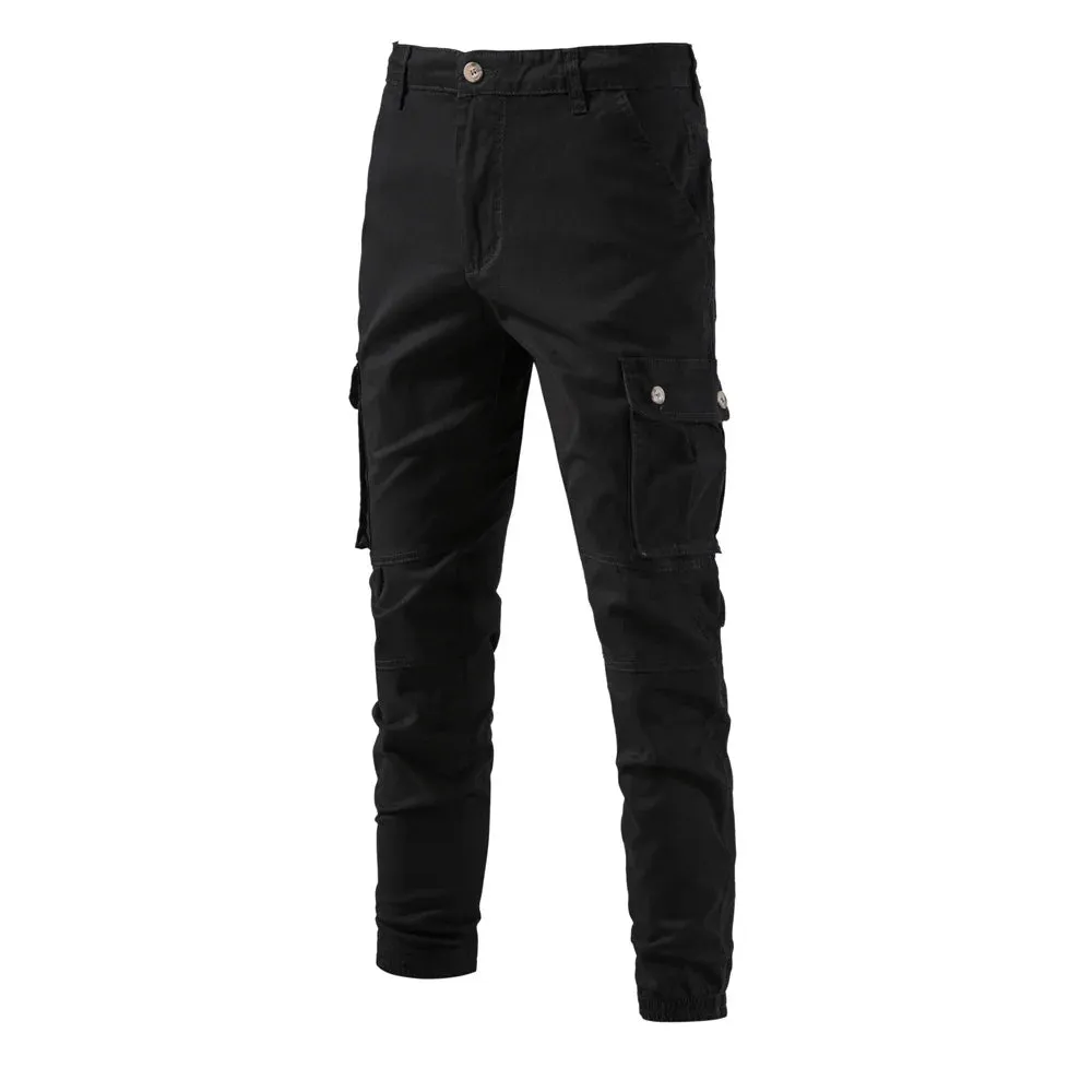 Men's Cargo Pants Multiple Pockets Trousers Zipper Fashion Outdoor Sportswear Pants for Men Spring  Joggers Men