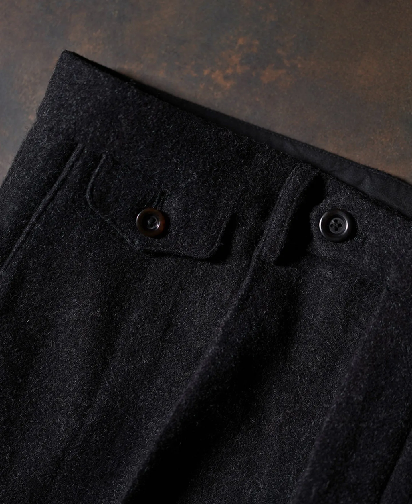 Men's Charcoal Tweed Trousers