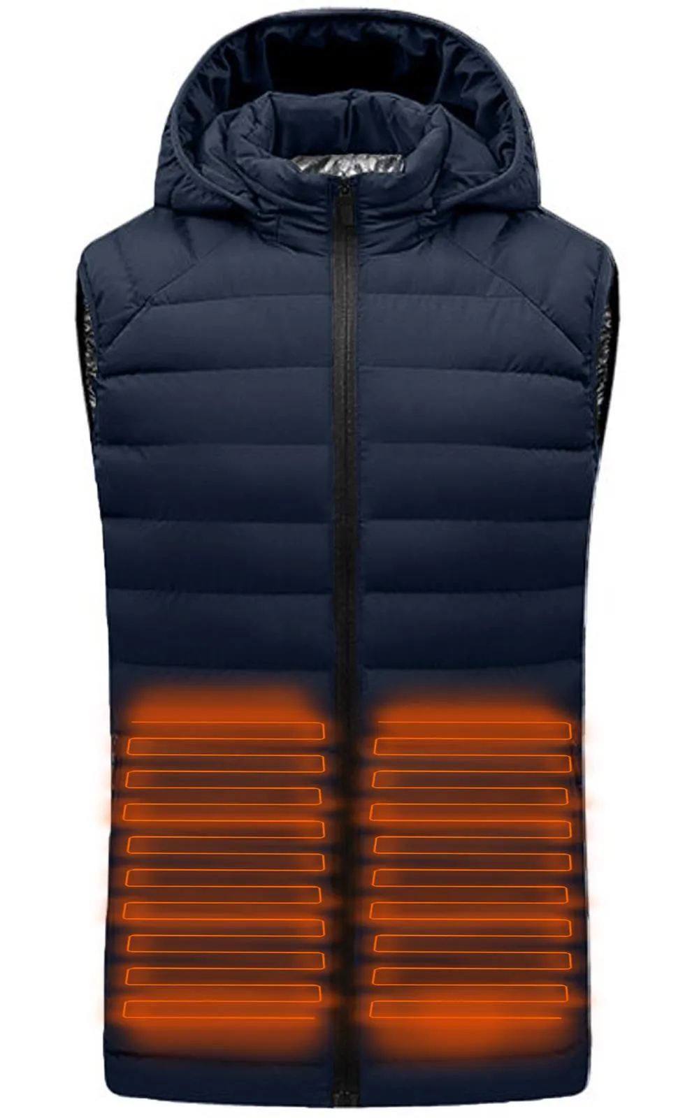 Mens Heated Hoodie Gilet