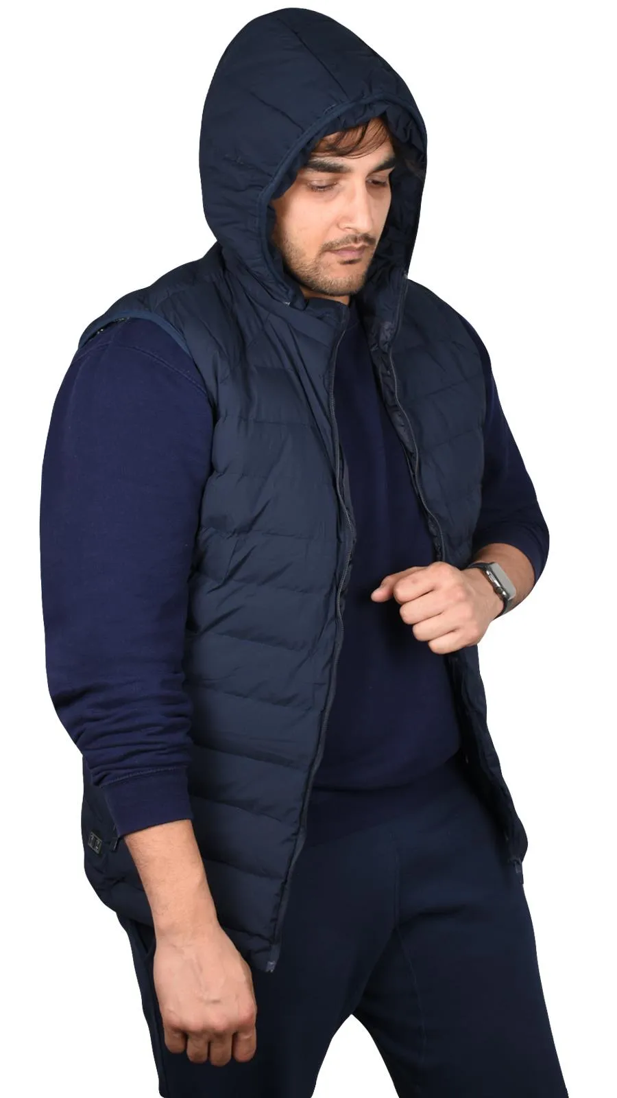 Mens Heated Hoodie Gilet