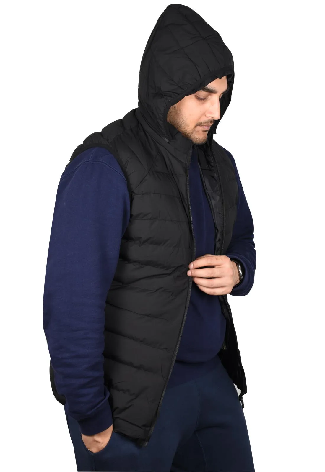 Mens Heated Hoodie Gilet