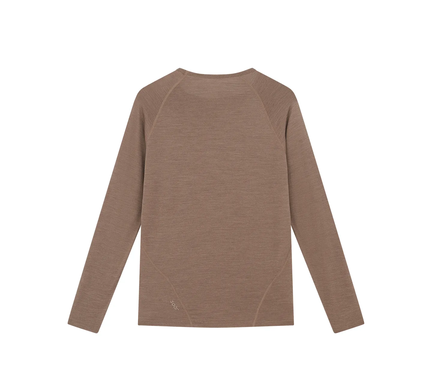 Men's L/S Merino & Silk Base Layer | Deep Taupe