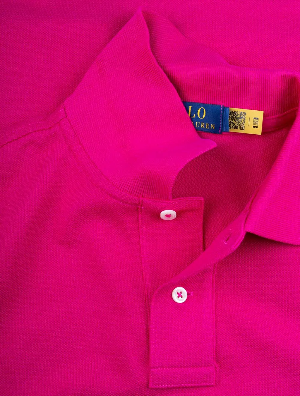 Mesh Polo Shirt Pink