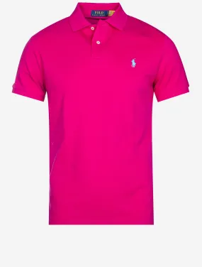 Mesh Polo Shirt Pink