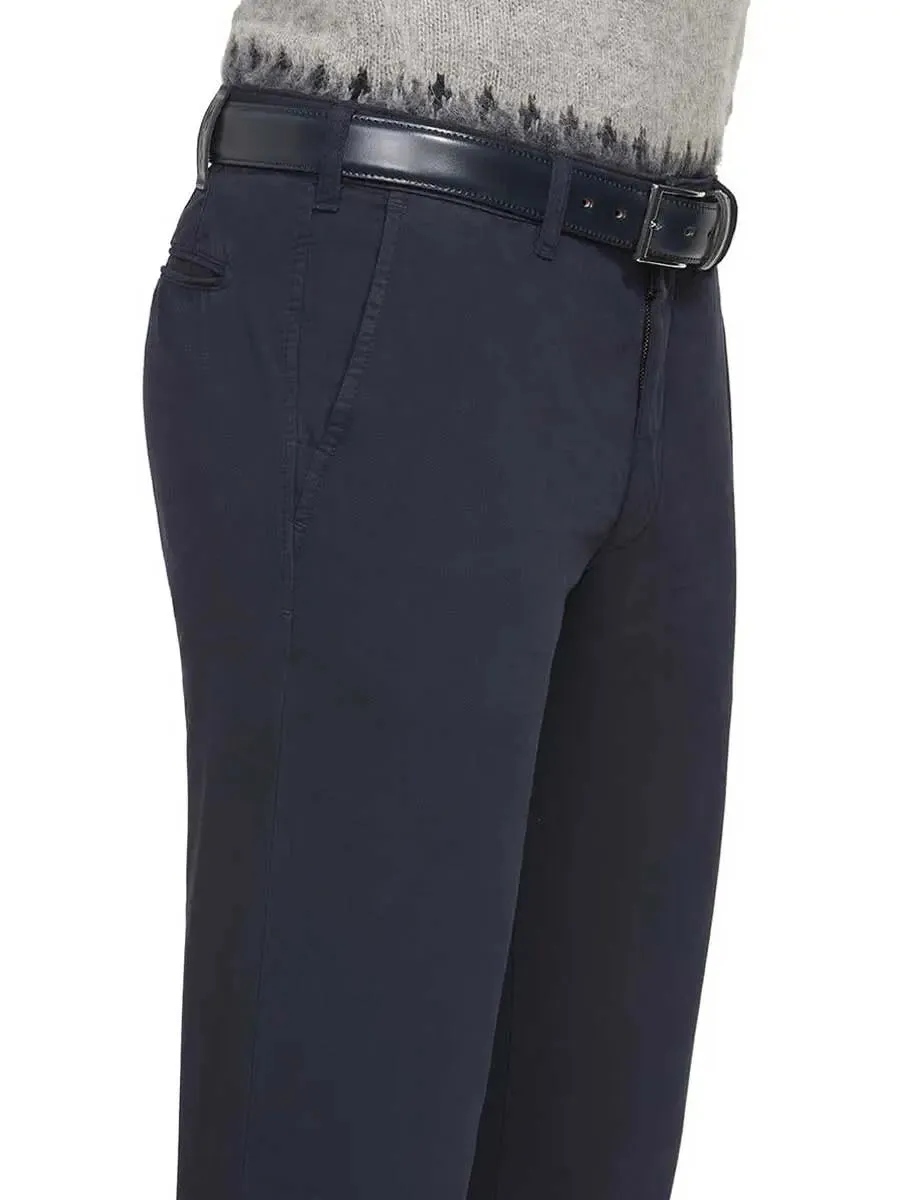 MEYER M5 Jeans - 6001 Soft Stretch Cotton Chinos - Navy