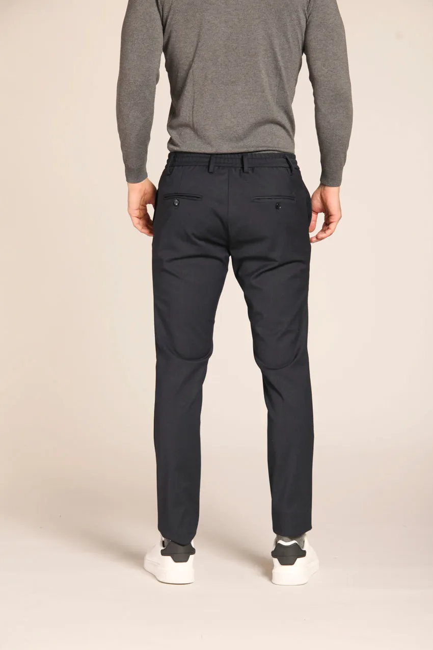 Milano Jogger pantalone chino uomo in lana extra slim fit