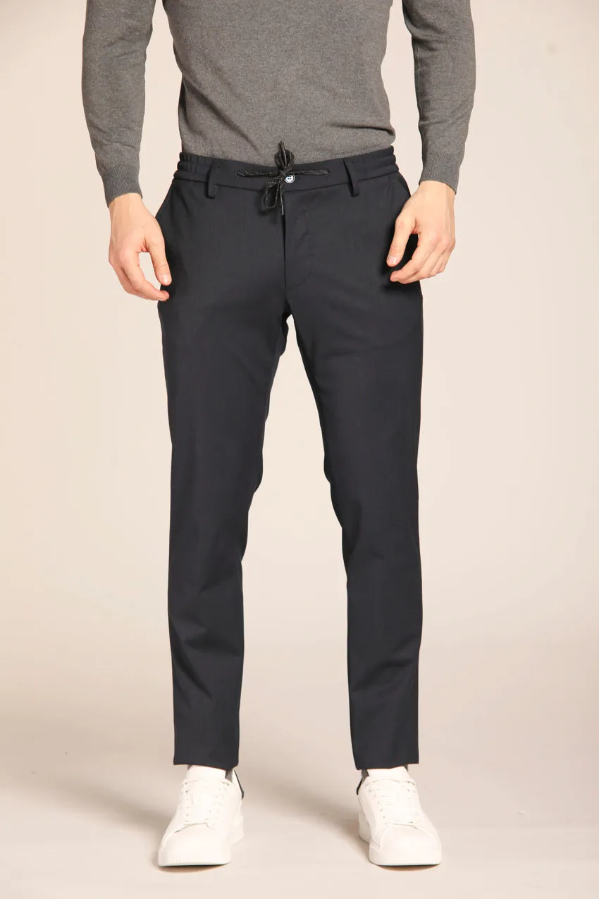 Milano Jogger pantalone chino uomo in lana extra slim fit