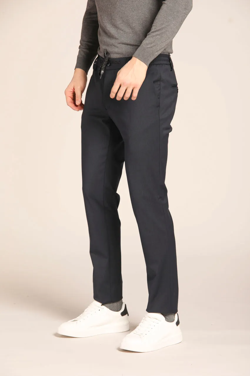 Milano Jogger pantalone chino uomo in lana extra slim fit