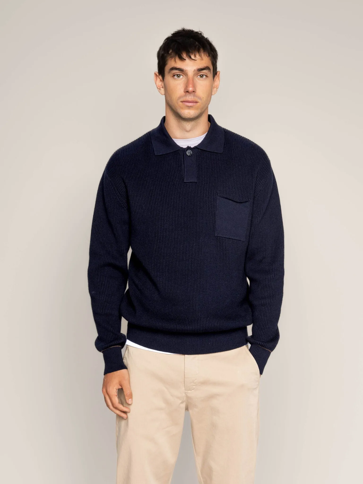 MMGMilner L/S Polo Knit