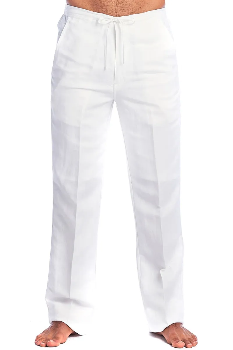 Mojito Collection Men's Casual Drawstring Linen Pants