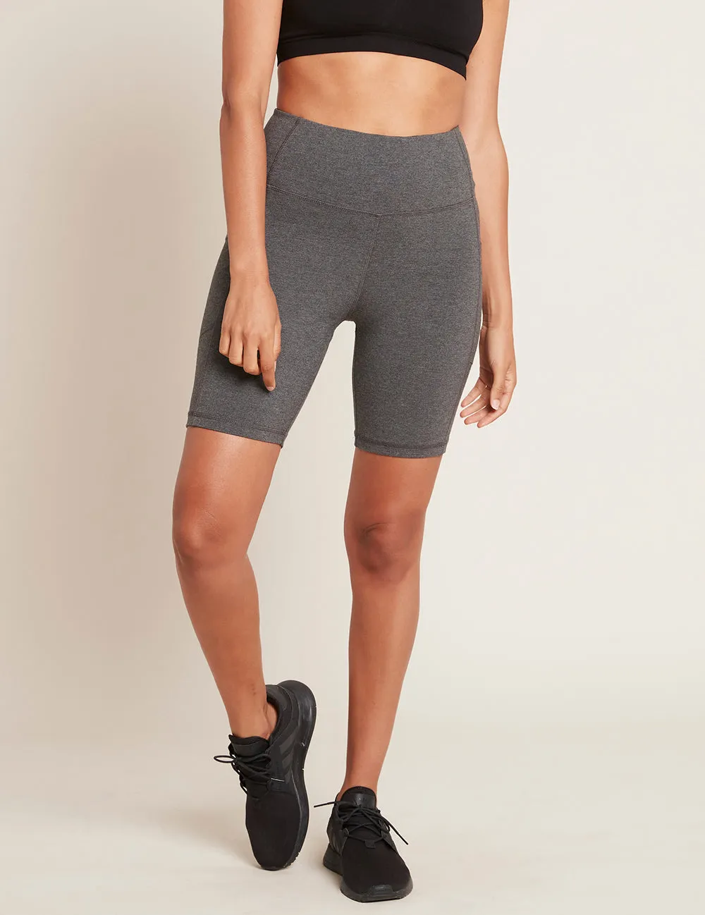 Motivate 8" High-Waist Shorts - Dark Marl