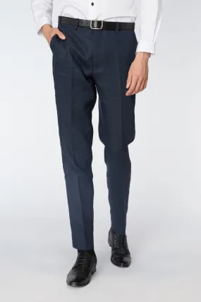 Navy Linen Suit Pant