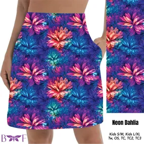 Neon Dahlia Skort