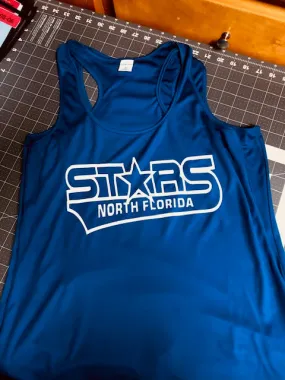 NORTH FLOIRDA STARS DRI FIT LADIES RACERBACK TANK