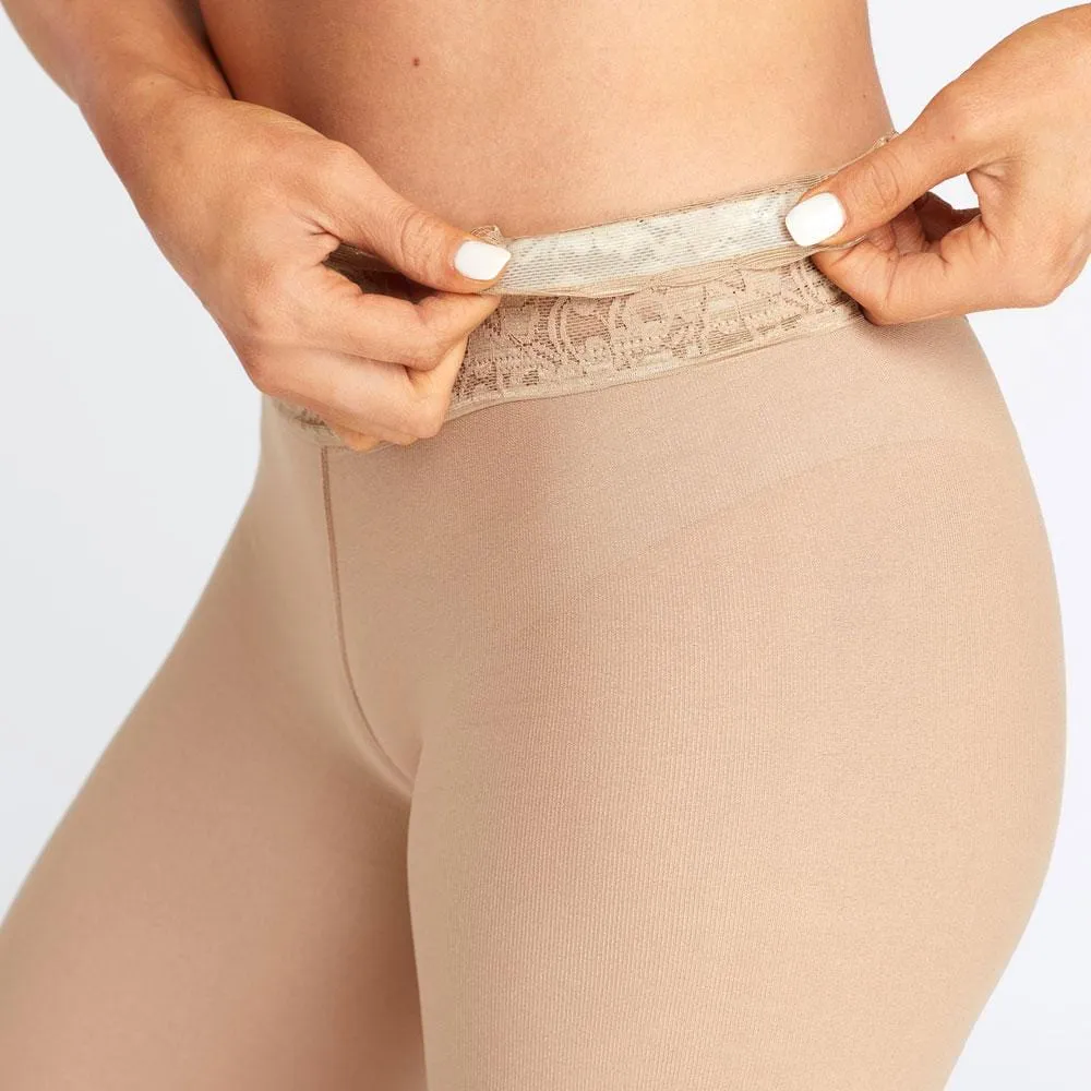 Nude Opaque Tights With Luxe Comfort Waistband