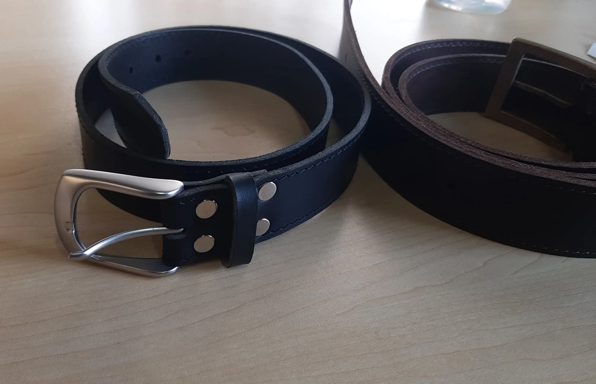 Office wear leather belts