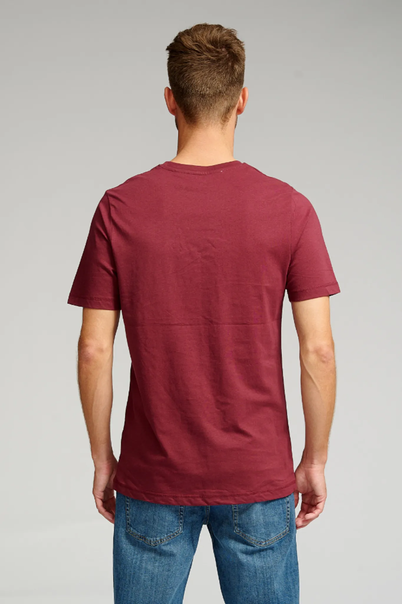 Organic Basic T-shirt - Burgundy