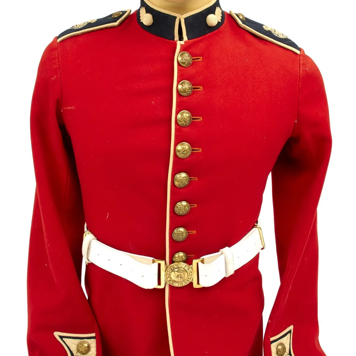 Original British Grenadier Guards Uniform Set with Bearskin Helmet - Kings Crown 1930s