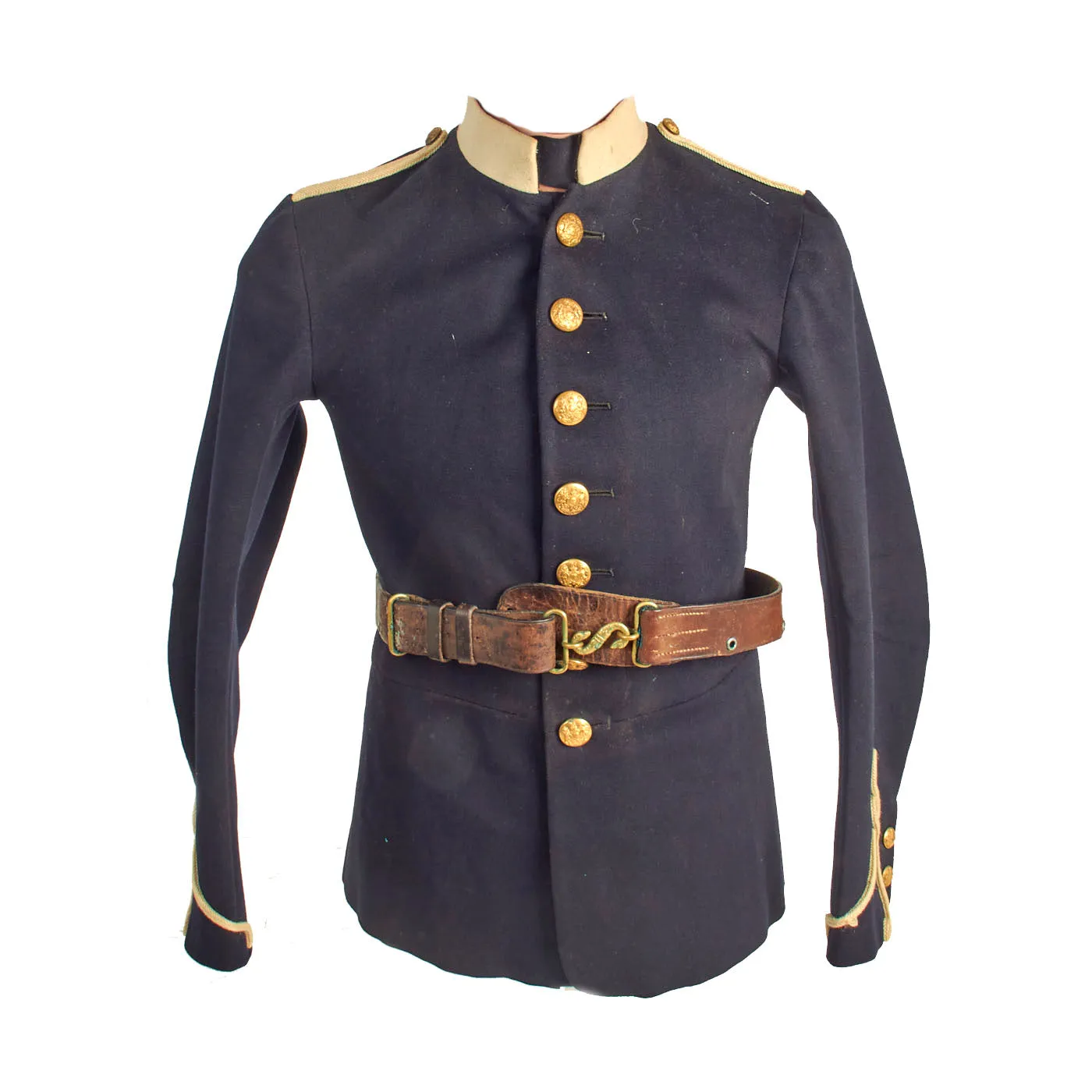 Original British WWI 1914 Dated Regimental Ceremonial No. 1 Dress Blue Uniform Set With Belt