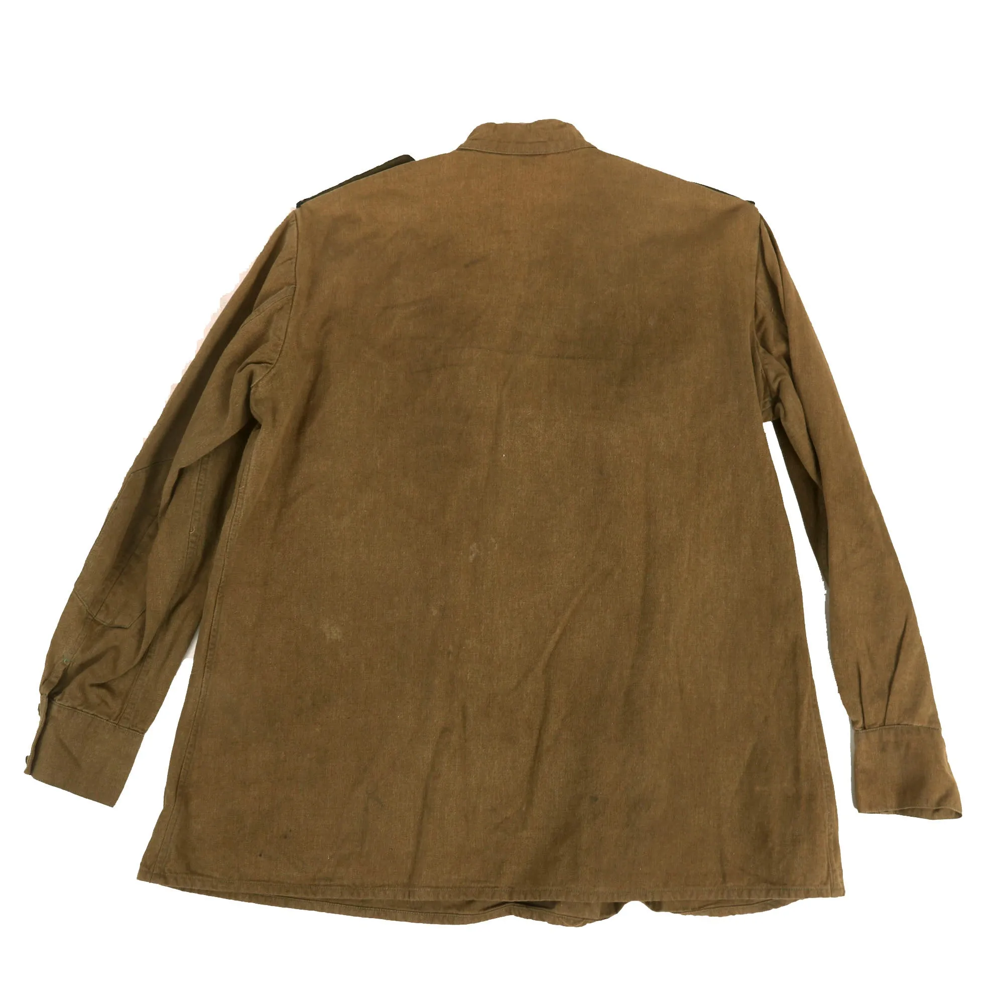 Original Soviet WWII M1943 Uniform Gymnastyorka Blouse & Breeches - Wartime Blouse with Infantry Boards and Guards Badge