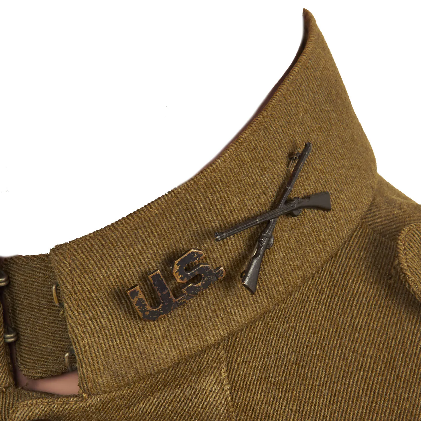 Original U.S. WWI 2nd Infantry Division, 9th Infantry Regiment Headquarters Company Officer's Uniform Set With Breeches