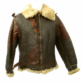 Original U.S. WWII B-3 Sheepskin Bomber Jacket - Size 40