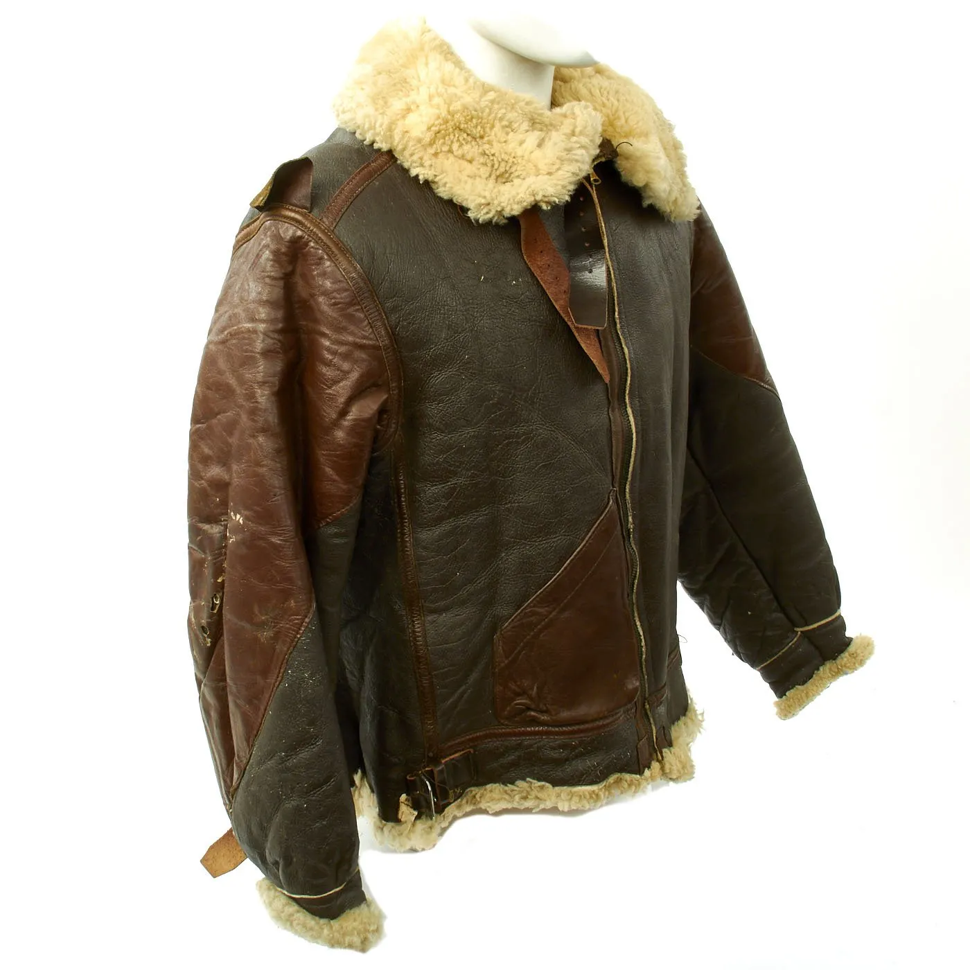 Original U.S. WWII B-3 Sheepskin Bomber Jacket - Size 40