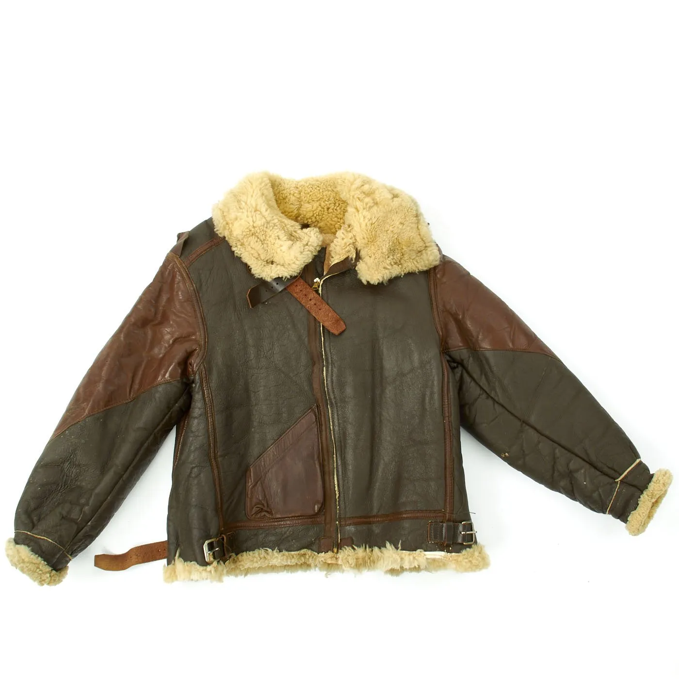 Original U.S. WWII B-3 Sheepskin Bomber Jacket - Size 40