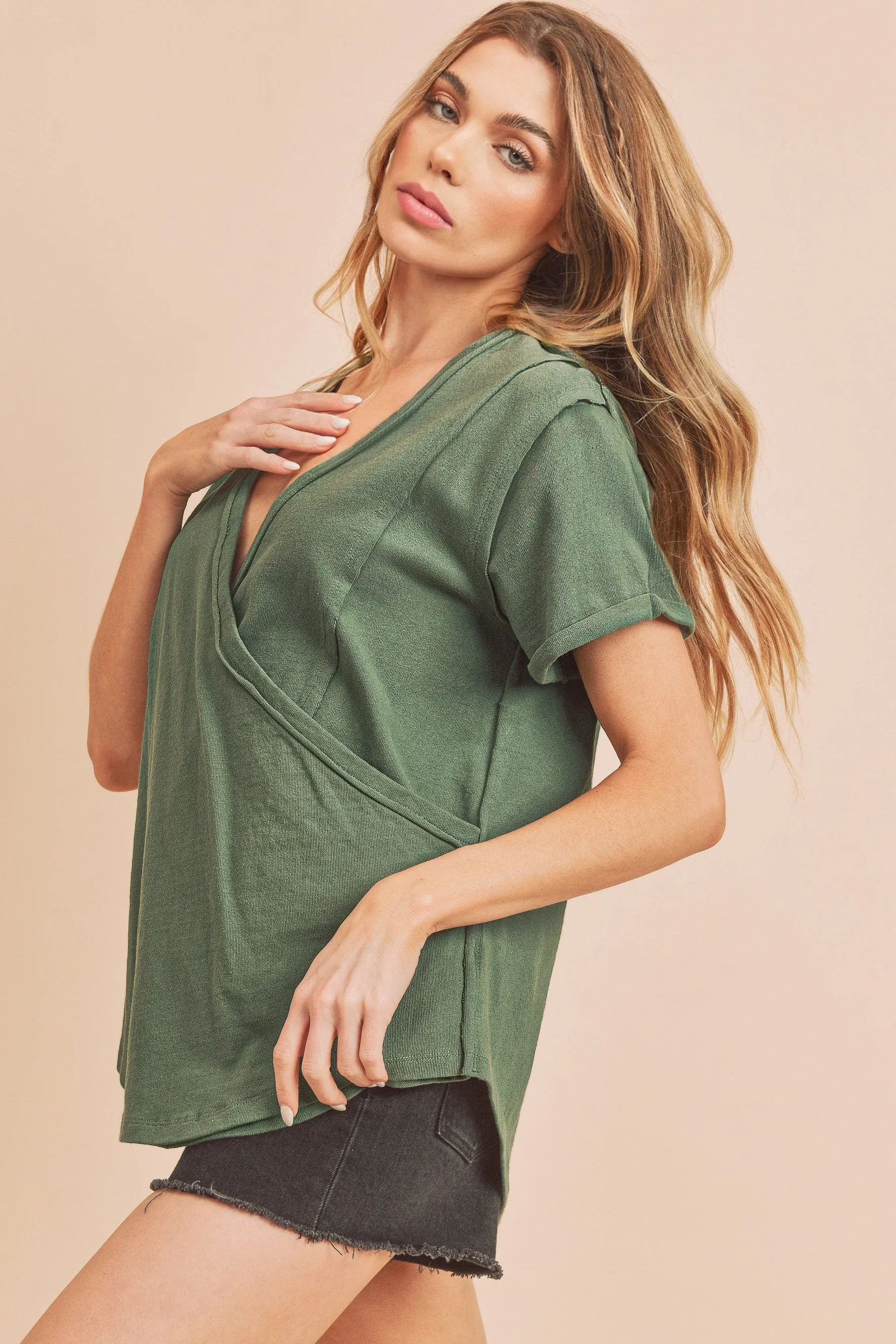 Oversized Wrap Shirt