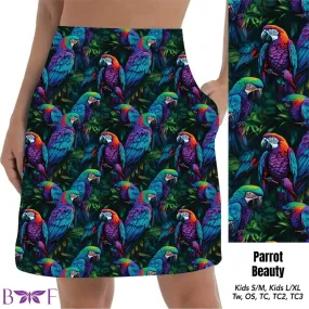 Parrot Beauty skorts with pockets