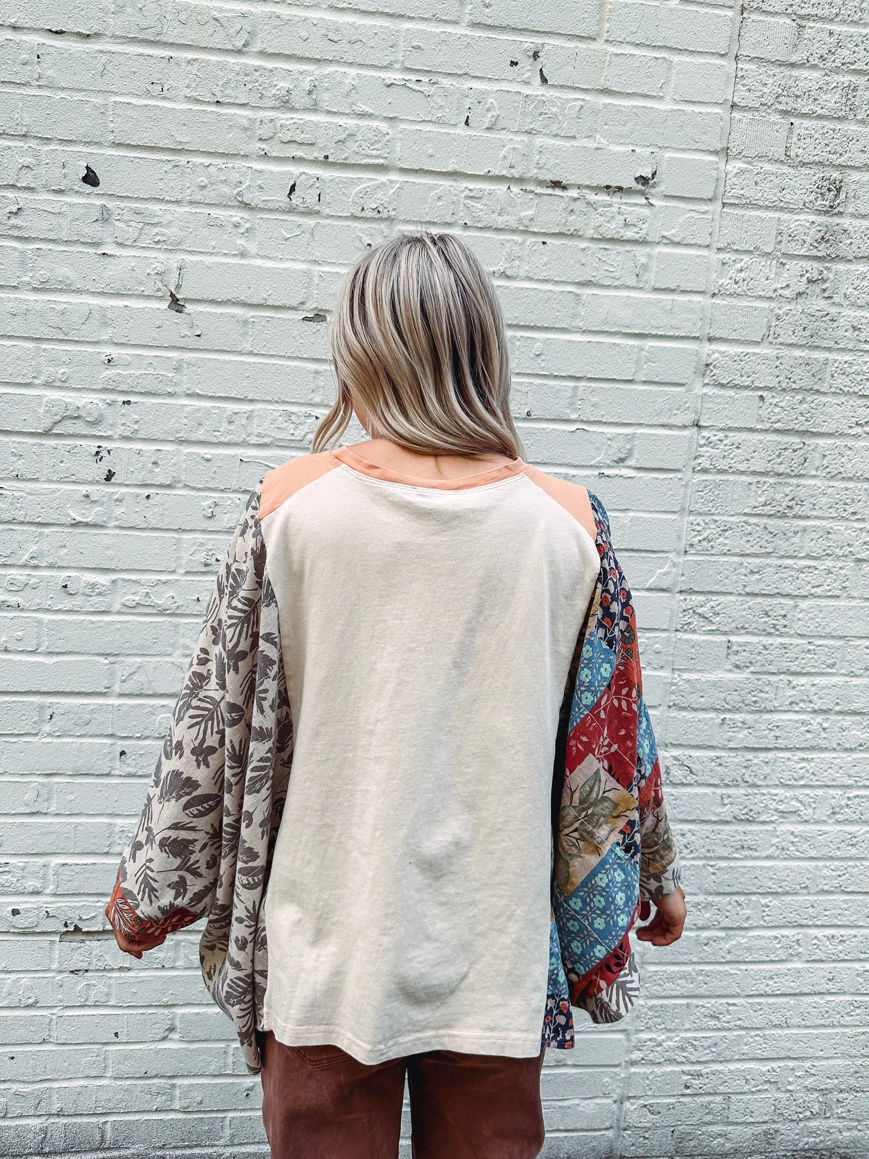 Peace in the Desert Poncho Sleeve Top