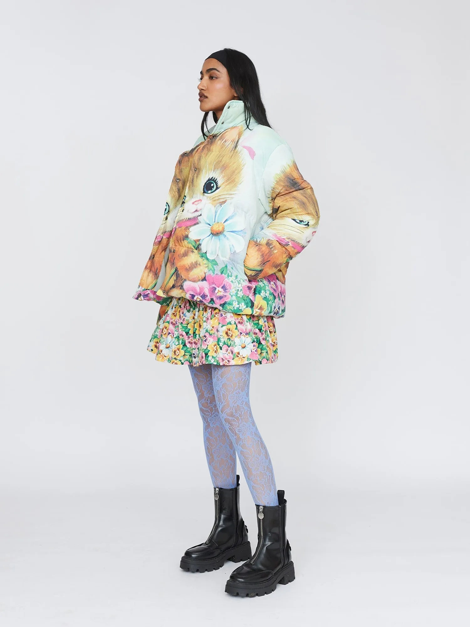 Picking Flowers Puffer Jacket