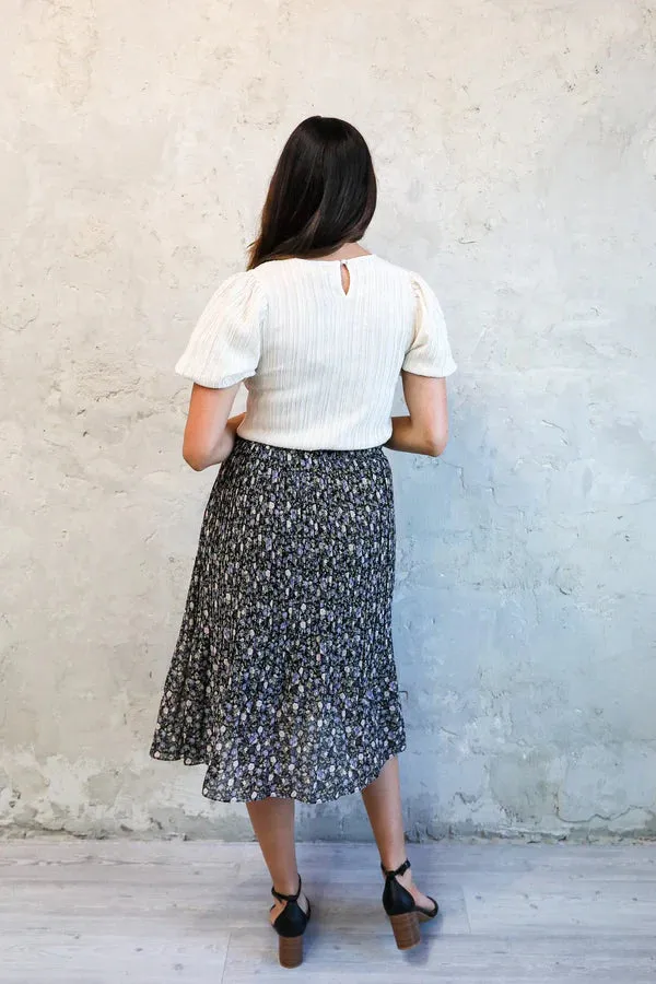 Pleated Skirt in Grapevine