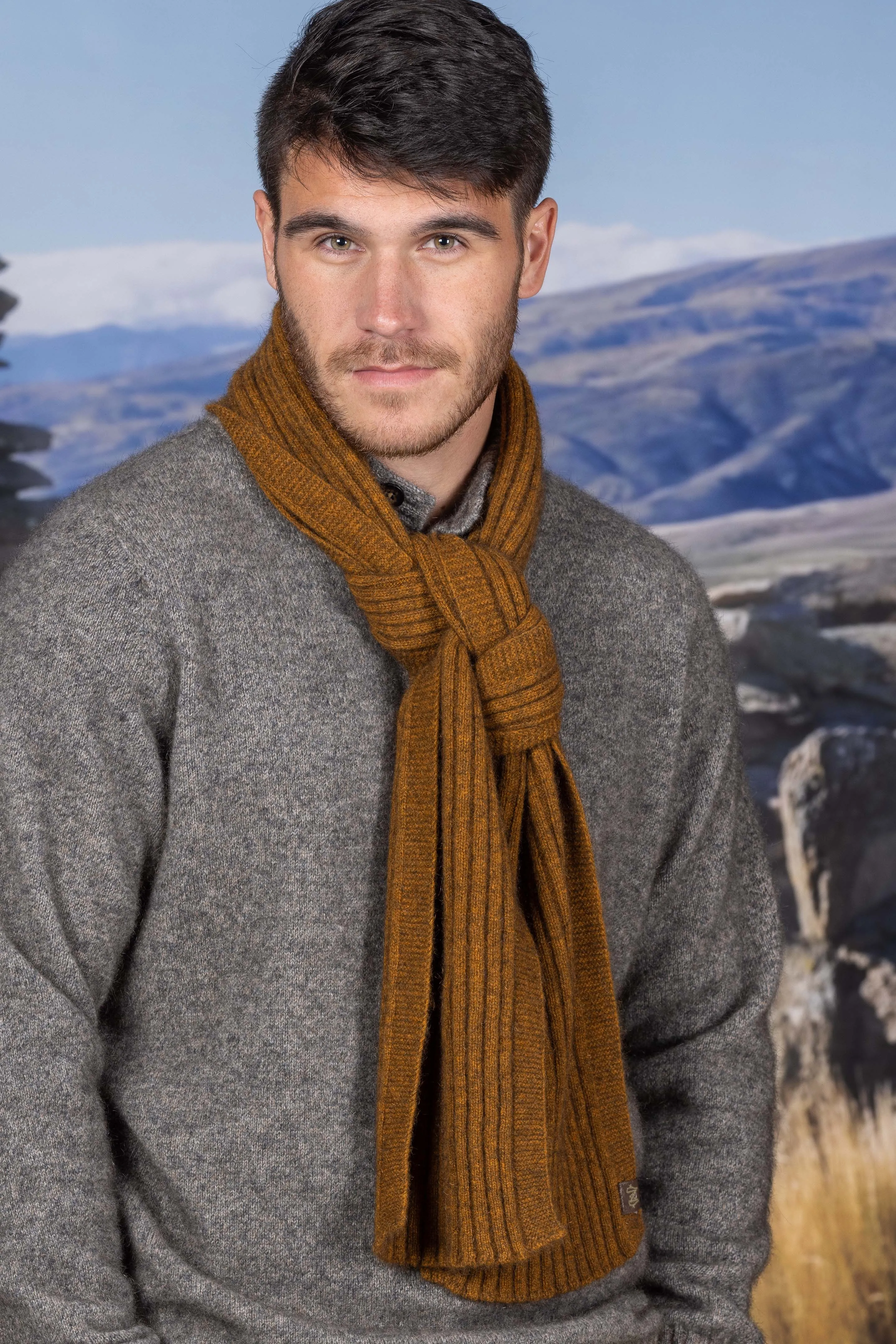 Possum Merino Rib Scarf - Noble Wilde