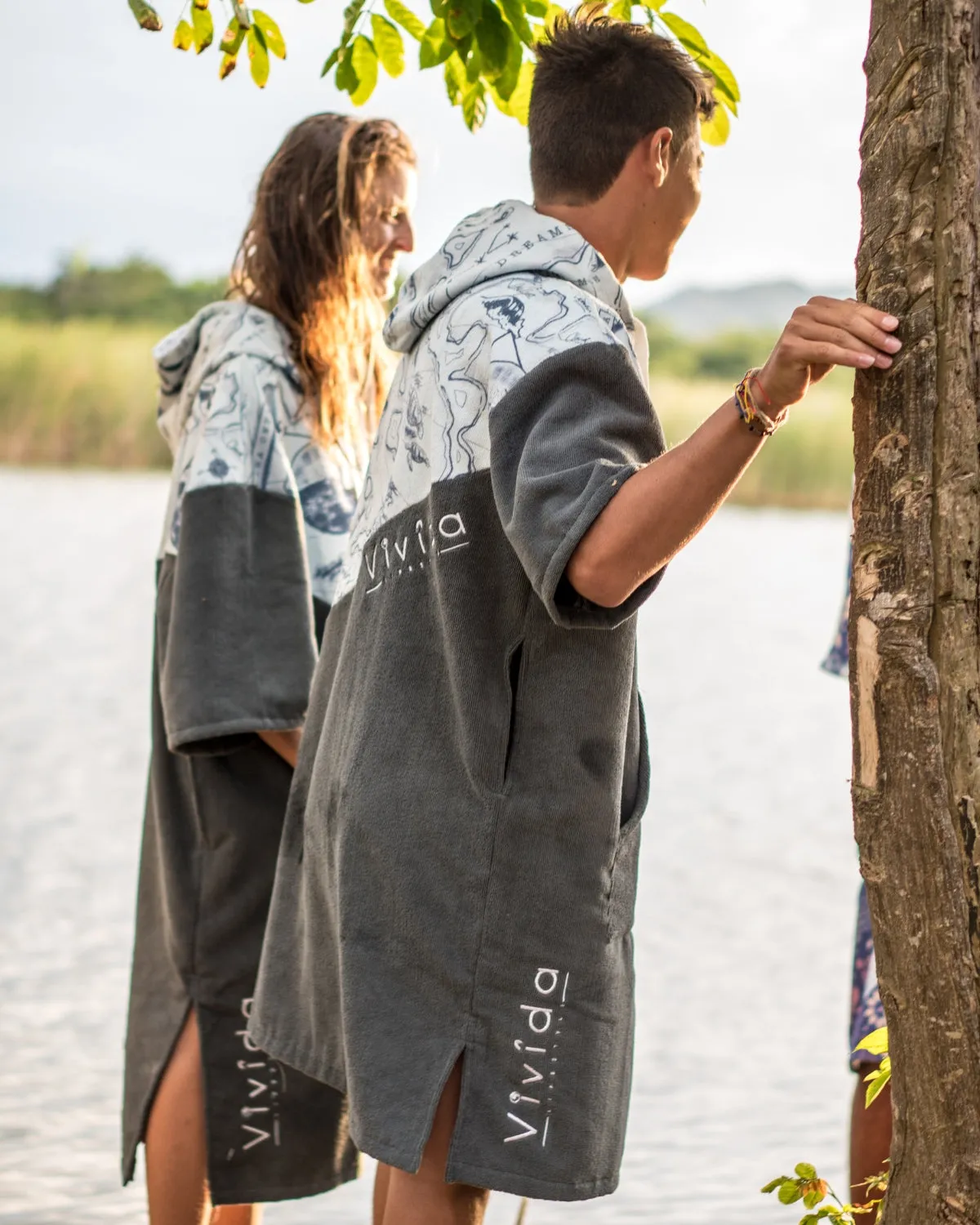 Premium Poncho Towel Changing Robe - Map of Dreams