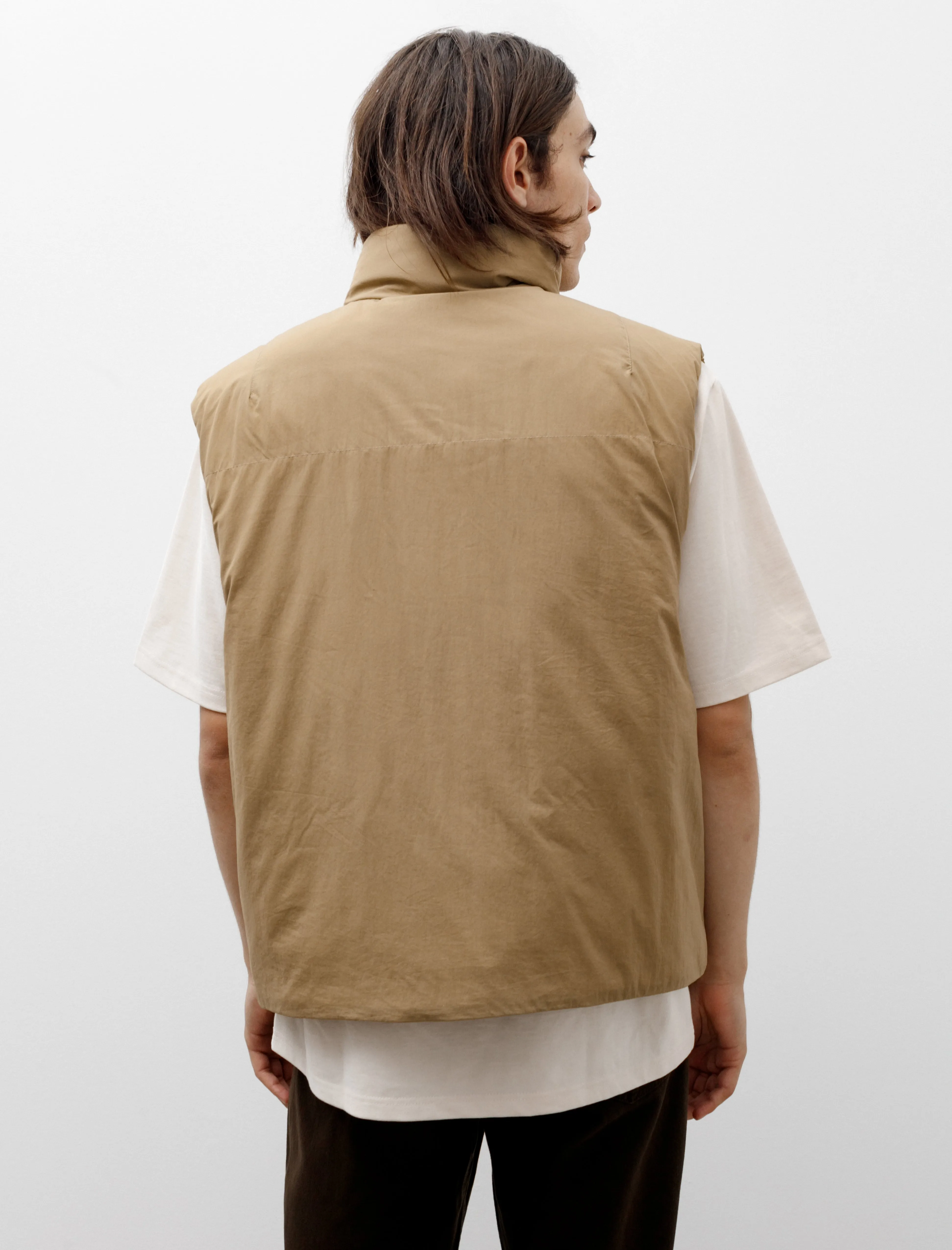 Puffer Gilet Ochre Khaki